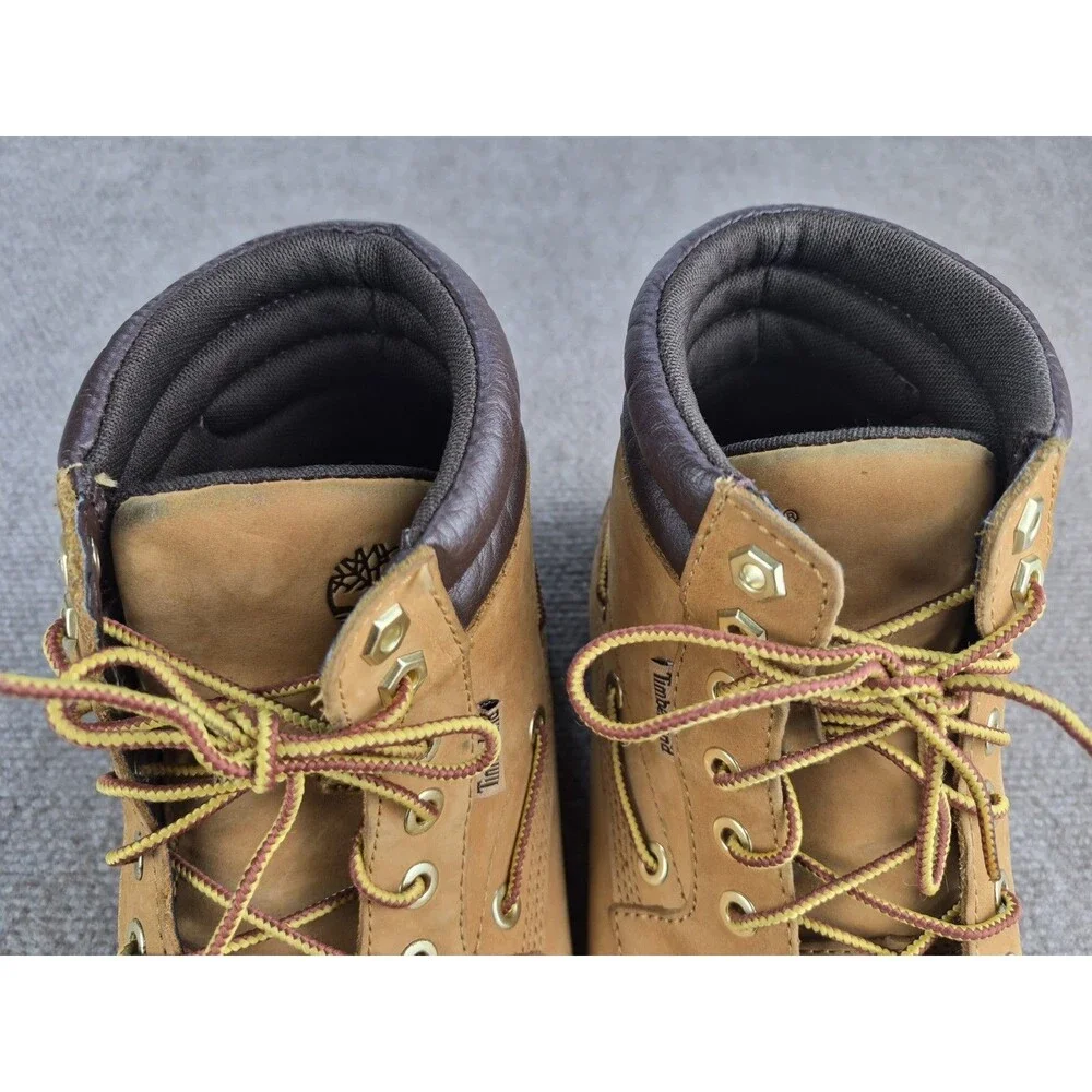 Timberland Oakwell Boots Men's Sz US 8.5M Leather 7-Eye Moc Lace Up Tan Ankle